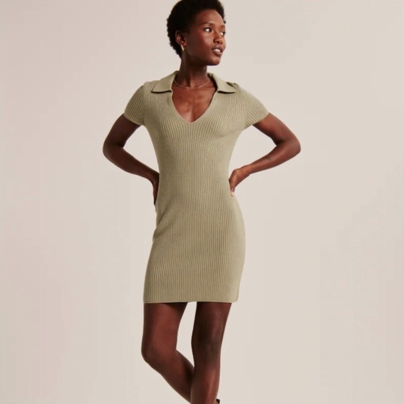 Abercrombie Green Mini Dress - Picture 1 of 3